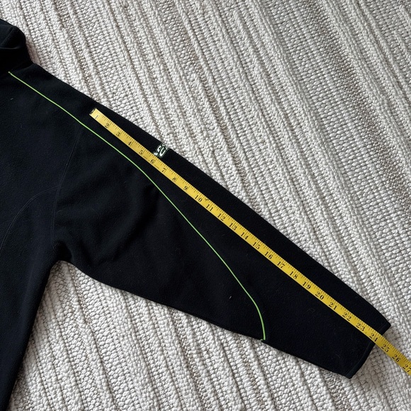 Arctic Cat Wear Fleece Jacket Mens Large Black Onyx 1/4 Zip Sweater Pullover - Picture 11 of 16